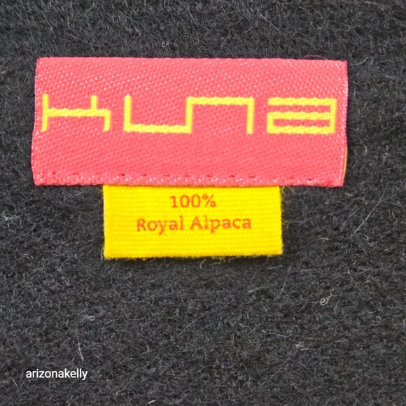 NWOT Royal Alpaca Scarf {{{{SOFT & LUX}}}} Black - Picture 3 of 13